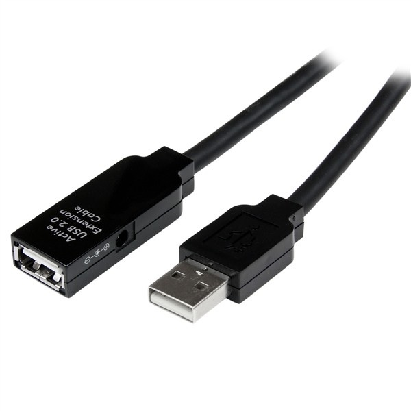 EXTENSION ACTIVA STARTECH 25M - M/F - USB (F) TO USB (M) - USB 2.0 P/N USB2AAEXT25M