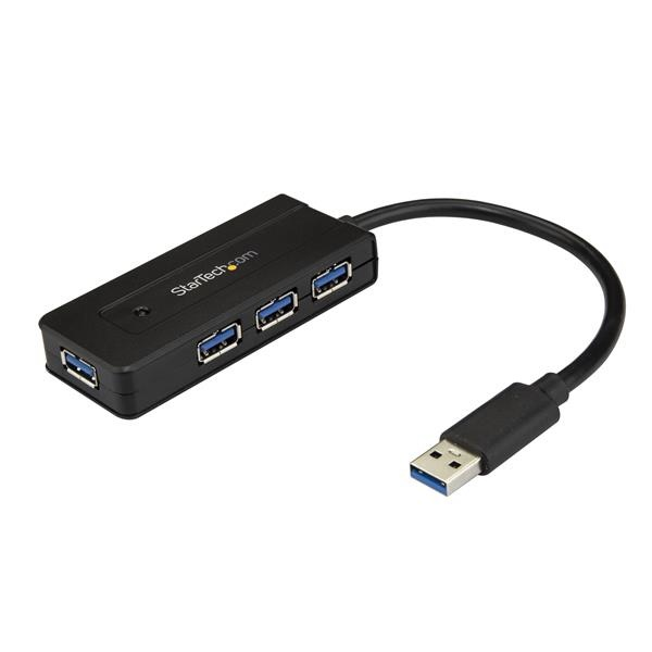 HUB USB 3.0 DE 4 PUERTOS STARTECH CON ADAPTADOR DE ALIMENTACIóN P/N ST4300MINI