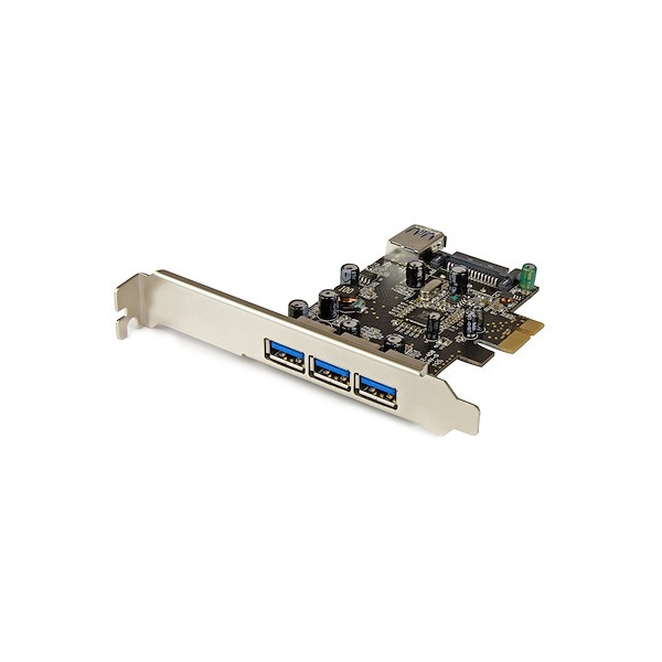 TARJETA 4 PUERTOS USB 3.0 PCI EXPRESS STARTECH - 3X EXTERNOS Y 1X INTERNO - PCIE 2.0 PERFIL BAJO P/N PEXUSB3S42