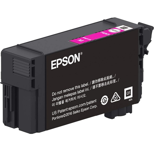 TINTA CARTRIDGE EPSON T40W 50 ML GRAN CAPACIDAD MAGENTA  ORIGINAL BLíSTER CON ALARMAS DE RF/ACúSTICA PARA SURECOLOR T3170, T5170 P/N T40W320