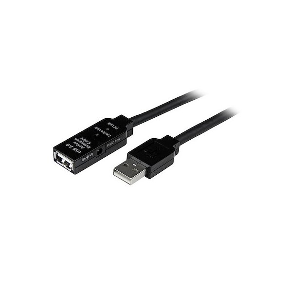 EXTENSION ACTIVA STARTECH DE 5MT - USB (H) A USB (M) - USB 2.0 P/N USB2AAEXT5M