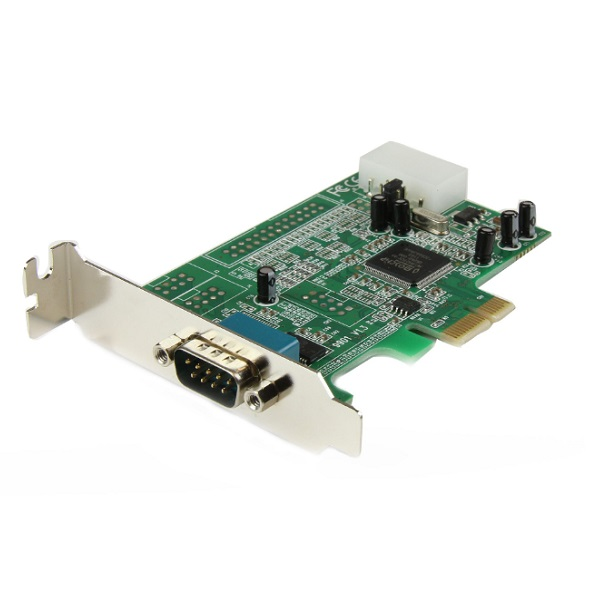 TARJETA PCI EXPRESS PERFIL BAJO DE UN PUERTO SERIE RS232 DB9 UART 16550 RS-232 P/N PEX1S553LP