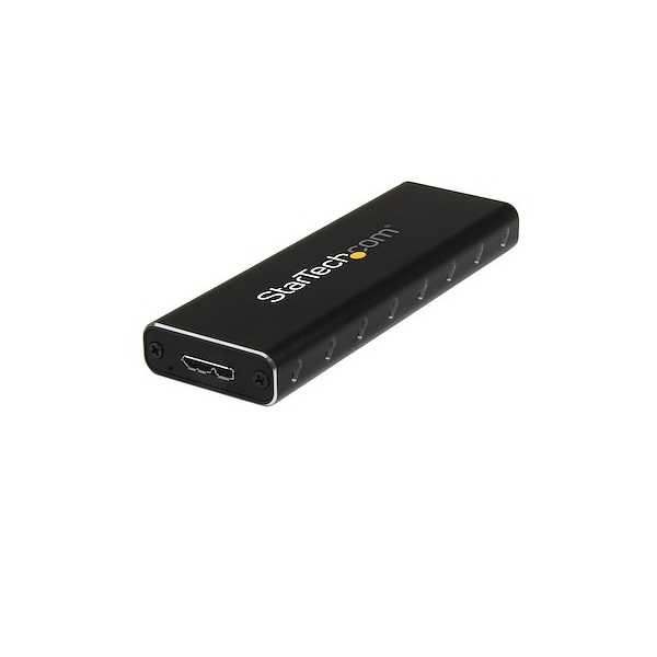 COFRE ADAPTADOR SSD M.2 A USB 3.0 SUPERSPEED UASP - NGFF DE UNIDAD SSD M.2 - SATA 6GB/S - 600 MBPS - USB 3.0 - NEGRO P/N SM2NGFFMBU33