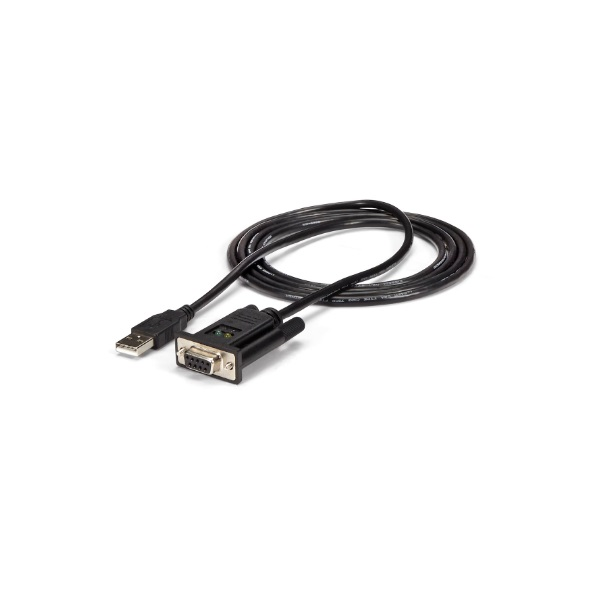 CABLE ADAPTADOR USB A DB9 RS232 SERIE FTDI - 1X USB A MACHO - 1X DB9 HEMBRA - USB 2.0 - RS-232 - NEGRO P/N ICUSB232FTN