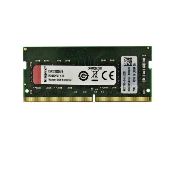 MEMORIA SODIMM KINGSTON 16GB DDR4 3200MHZ - UNBUFFERED P/N KVR32S22S8/16