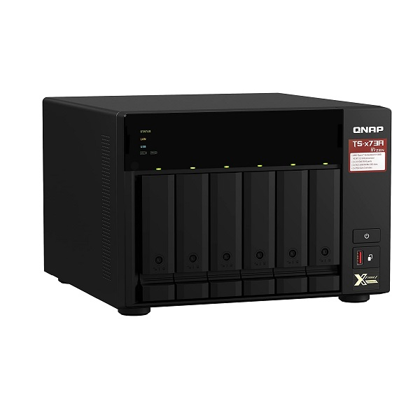 RACK COFRE QNAP AMD RYZEN QUAD CORE 6BAY P/N TS-673A-8G-US