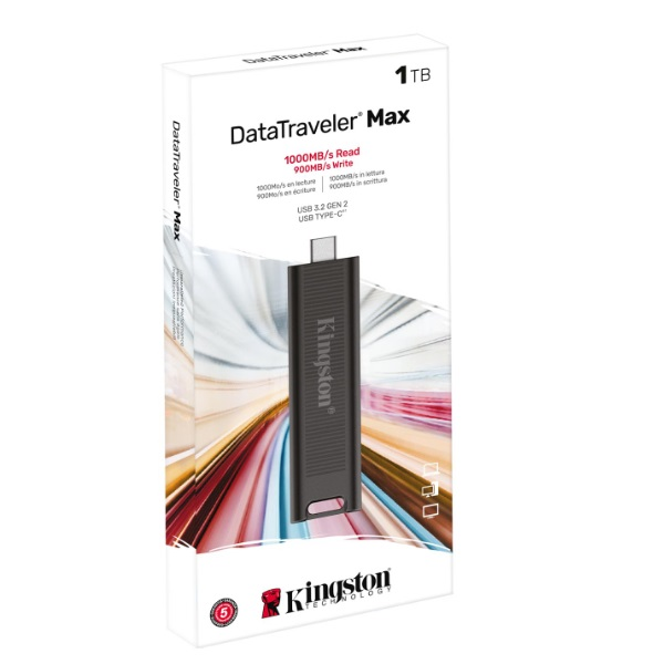 PENDRIVE KINGSTON 1TB DATATRAVELER  MAX 1000R/900W USB 3.2 Gen 2 P/N DTMAX/1TB