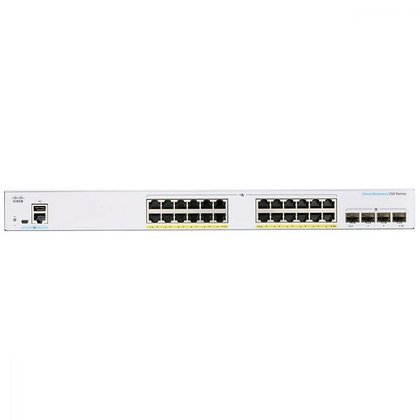 SWITCH ADMINISTRABLE CISCO BUSINESS 250 SERIES 250-48PP-4G L3 - 48 X 10/100/1000 (POE+) + 4 X GIGABIT SFP - POE+ (195 W) P/N CBS250-48PP-4G-NA