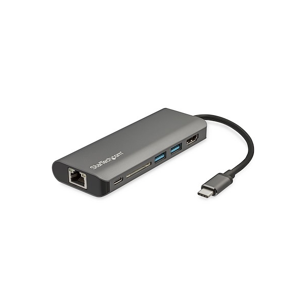 ADAPTADOR MULTIPUERTOS STARTECH CON HDMI - 4K - MAC / WINDOWS - LECTOR DE TARJETAS SD - HUB USB C A USB 3.0 - 2X USB-A 1X USB-C PD 3.0 P/N DKT30CSDHPD3