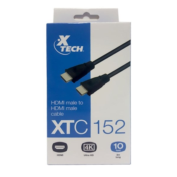 CABLE XTECH HDMI M A HDMI M 3.0 MTS P/N  XTC-152