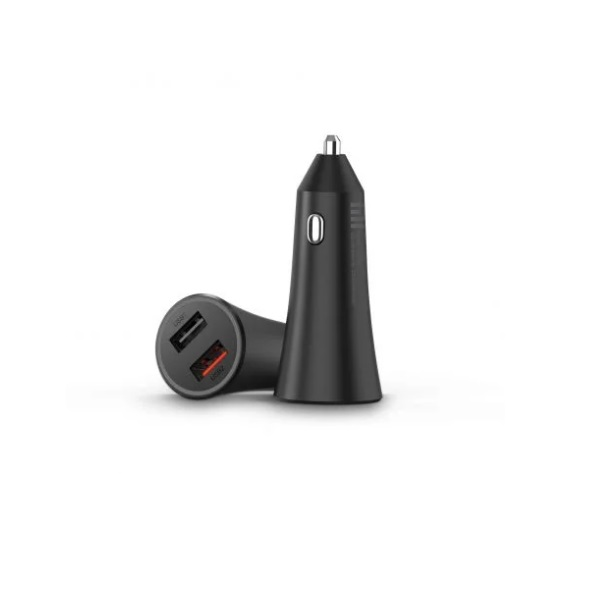 CARGADOR PARA AUTO XIAOMI Mi 37W Dual-Port Car Charger Negro P/N 26554