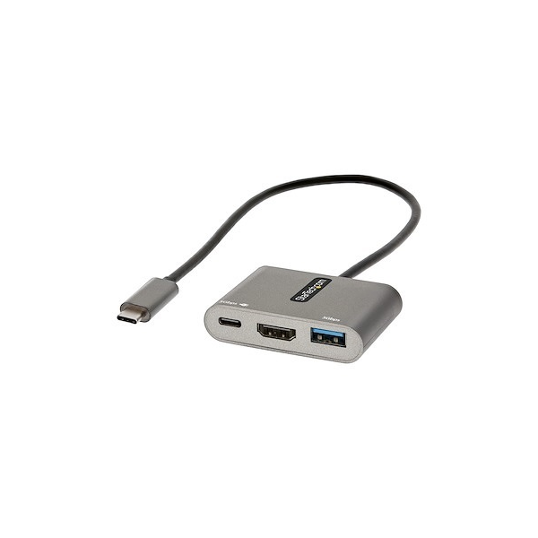 ADAPTADOR MULTIPUERTOS USB C -USB TIPO C A HDMI, PD DE 100W, PASS THROUGH - USB-C / THUNDERBOLT 3 / THUNDERBOLT 4 - HDMI P/N CDP2HDUACP2