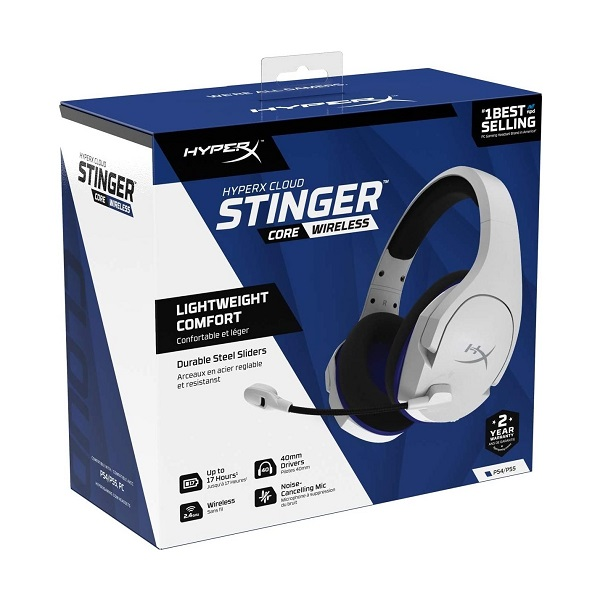 AUDIFONO GAMER HYPERX CLOUD STINGER CORE WIRELESS W PS5 P/N 4P5J1AA