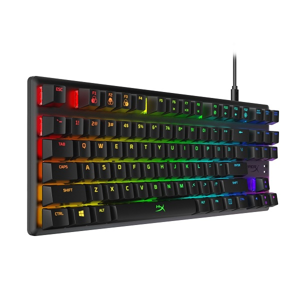 TECLADO MECANICO GAMER HYPERX US LAYOUT - SWITCH AURA RED P/N 4P5P3AA#ABA