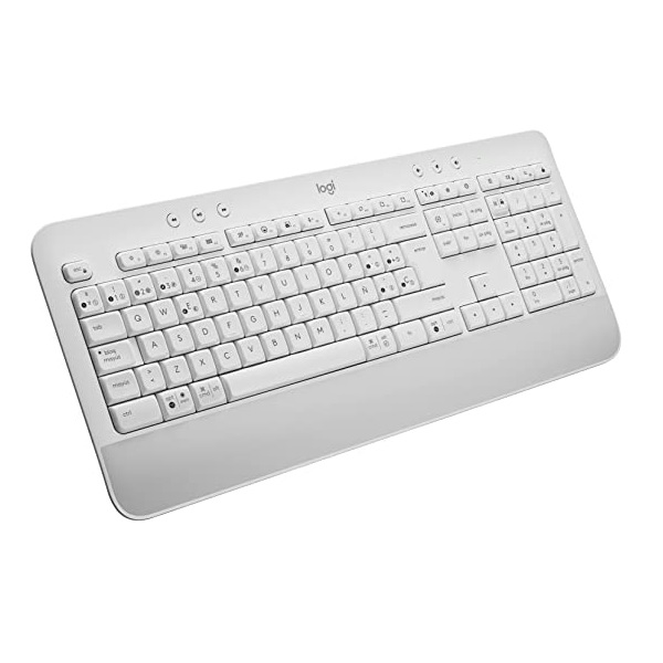 TECLADO INALAMBRICO LOGITECH SIGNATURE K650 ULTRA CONFORTABLE BLUETOOTH 5.1 - QWERTY - SPANISH - BLANCO HUESO P/N 920-010964