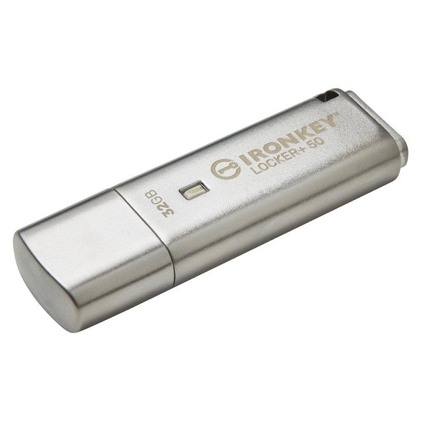 PENDRIVE KINGSTON 32GB IRONKEY LOCKER+ 50 - CIFRADO - USB 3.2 GEN 1 P/N IKLP5032GB