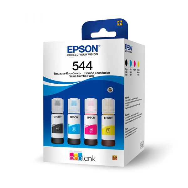 PACK DE TINTAS EPSON FULL T544, NEGRA, CYAN, MAGENTA, YELLOW