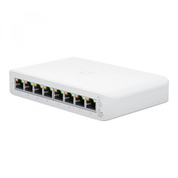 SWITCH UBIQUITI 8 PUERTOS GIGABIT RJ45 P/N USW-LITE-8-POE