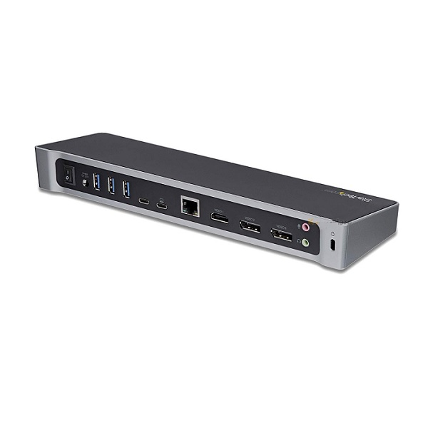 DOCKING STARTECH USB C PARA TRIPLE MONITOR 4K - CON 5X PUERTOS USB 3.0 - USB TIPO C CON ENTREGA DE ALIMENTACIÓN PD DE 100W - USB-C - HDMI, DP - Glan P/N DK30CH2DEP
