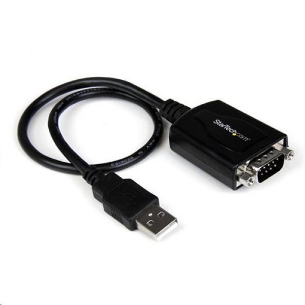 ADAPTADOR USB SERIAL STARTECH CABLE DE 0,3M USB A PUERTO SERIE RS232 CON RETENCIóN DEL PUERTO DE ASIGNACIóN COM - 1X DB9 MACHO - 1X USB A MACHO P/N ICUSB232PRO