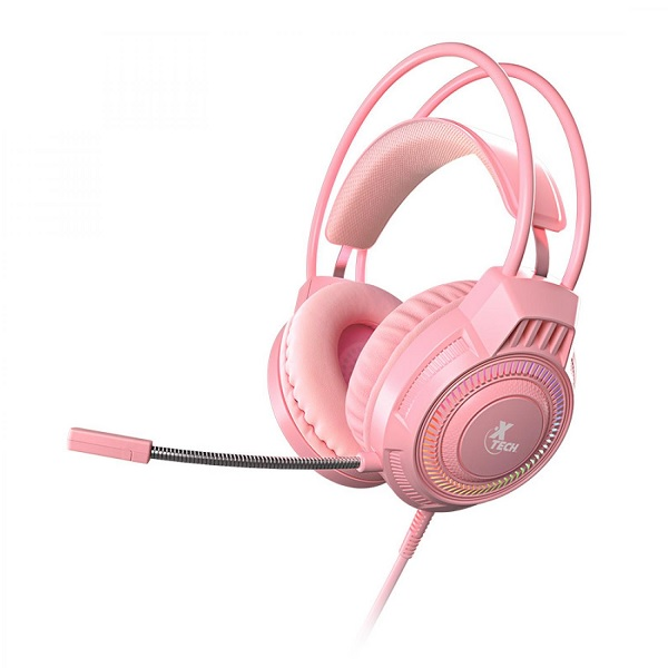 AUDIFONO GAMER XTECH - XTH-564 - WIRED - 3.5MM+USB PINK P/N XTH-564
