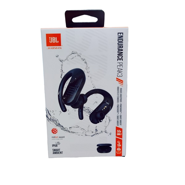 AUDIFONOS JBL ENDURANCE PEAK3  INALAMBRICO NEGRO P/N JBLENDURPEAK3BLKAM