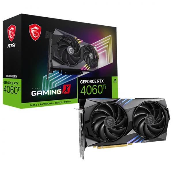 TARJETA DE VIDEO GEFORCE MSI RTX 4060 TI GAMING X 8G PCIeX P/N GEFORCERTX4060TIGAMINGX8G