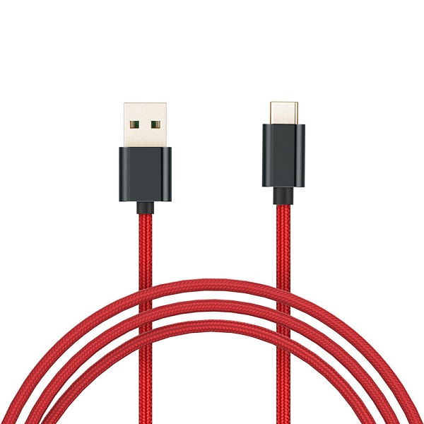 CABLE XIAOMI MI BRAIDED USB TIPO C 100cm Red P/N 18863