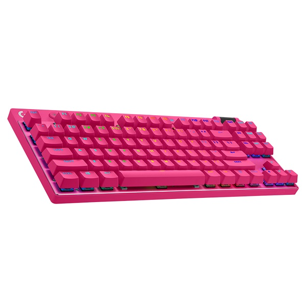 TECLADO GAMER LOGITECH PRO X TKL Lightspeed Magenta INALAMBRICO P/N 920-012154