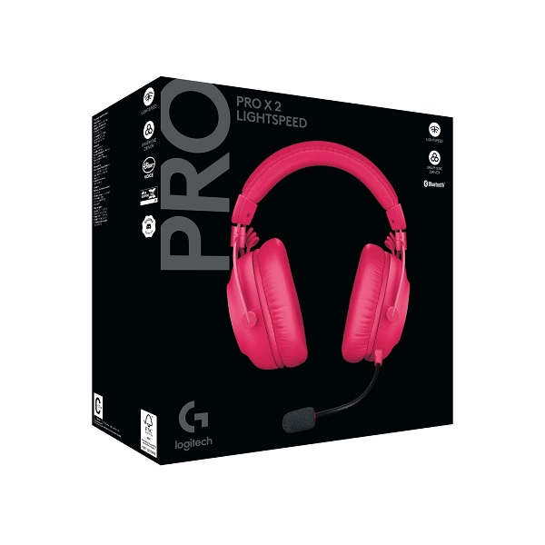AUDIFONO GAMER LOGITECH  Pro x 2 Lightspeed Wireless Gaming Headset ROSA P/N  981-001274