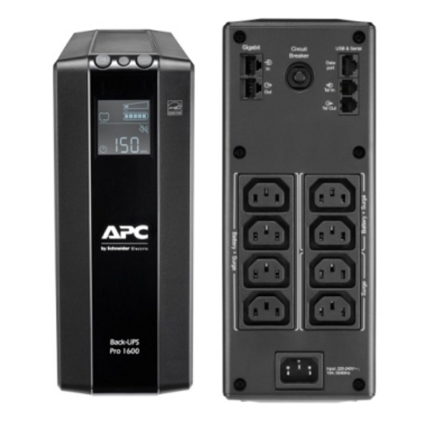 UPS APC 1600VA 960W Torre interactiva BackProBR enc IEC 230V P/N BR1600MI