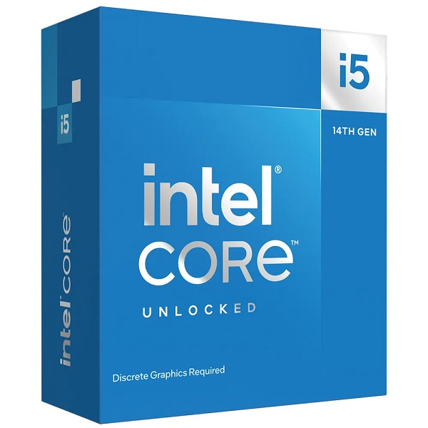 PROCESADOR INTEL I5 14600KF 3.5Ghz 24MB LGA1700 14th Gen no graphics P/N BX8071514600KF