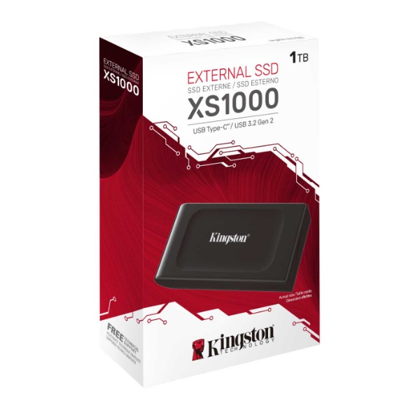 DISCO EXTERNO KINGSTON 1TB XS1000 USB-C a USB-A P/N SXS1000/1000G