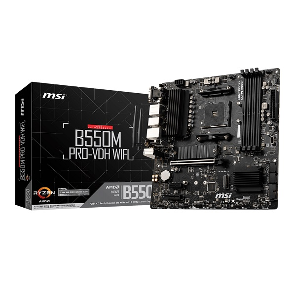PLACA MADRE B550M PRO-VDH WIFI sAM4 DDR4 MICRO ATX P/N B550MPRO-VDHWIFI
