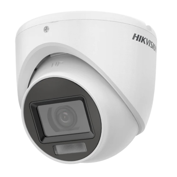 CAMARA DE SEGURIDAD HIKVISION Domo 1080p LF 2.8mm Dual Light IR 20mt EXIR IP67 Metal P/N DS-2CE76D0T-EXLMF