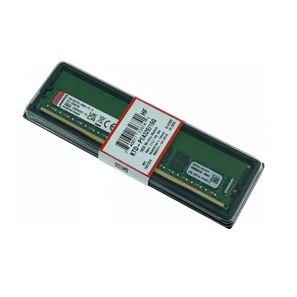 MEMORIA KINGSTON 16GB 3200 MHz / PC4-25600 CL22 1.2 V ECC P/N KTD-PE432E/16G