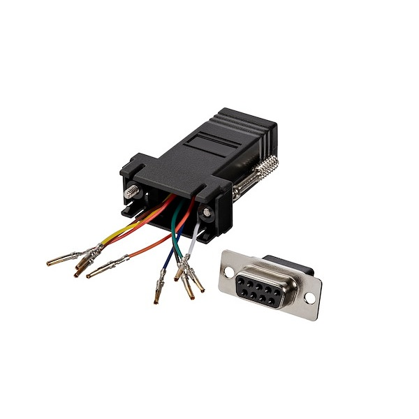 Adaptador Conversor STARTECH  Modular DB9 Serial a RJ45 Hembra a Hembra P/N GC98FF