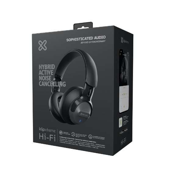 Audifono Klip xtreme con cancelacion de ruido gris Bluetooth P/N KNH-750GR