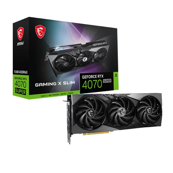 TARJETA DE VIDEO GEFORCE MSI RTX 4070 SUPER 12GB GAMING X DDR6X PCI 4.0 P/N RTX 4070 SUPER 12GB GAMING X