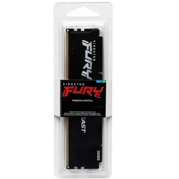 MEMORIA KINGSTON FURY BEAST 16GB 5600MHZ DDR5 BLACK 1.25 V P/N KF556C40BB-16