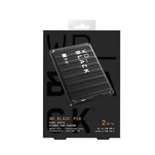 DISCO EXTERNO 2TB WESTERN DIGITAL BLACK P10  game drive for XBox 130MB/s P/N WDBA2W0020BBK-WES1