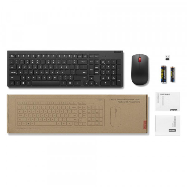 KIT TECLADO+MOUSE LENOVO ESSENTIAL USB P/N 4X31N50731