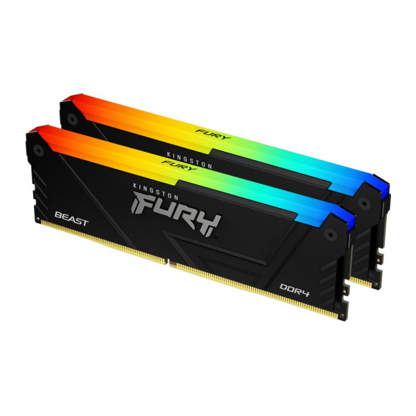 KIT DE MEMORIAS FURY BEAST DDR4 32GB 3200MT/S CL16 DIMM (KIT OF 2X16GB) P/N KF432C16BB2AK2/32