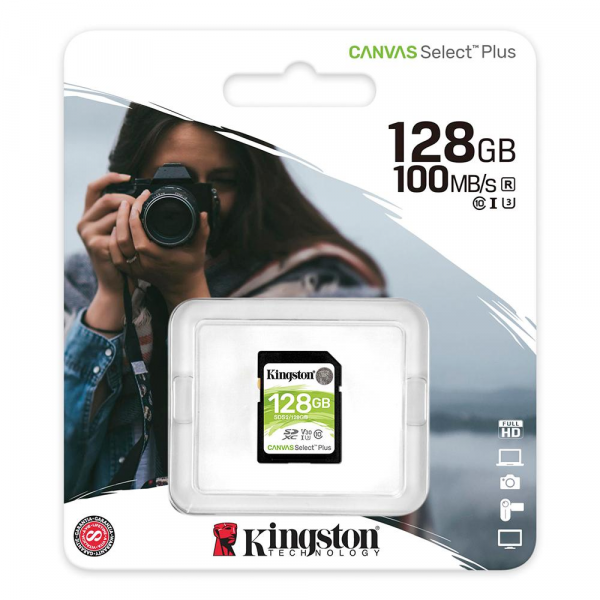 Memoria SD 128GB SDXC Canvas Select Plus 100R C10