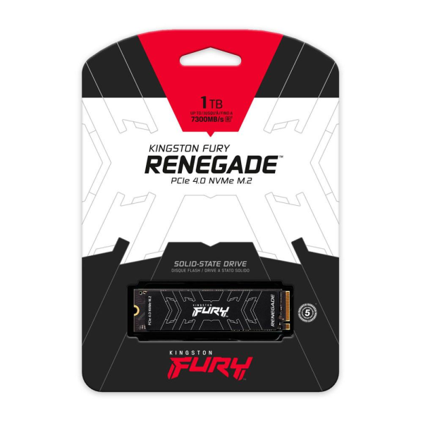 SSD KINGSTON FURY 1TB RENEGADE PCIe 4.0 x4  NVMe M.2 2280 TLC - ControladoraPhison E18 - SFYRS/1000G