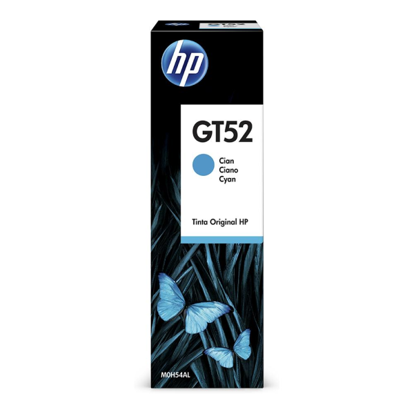 Tinta original HP GT52 Cyan - M0H54AL