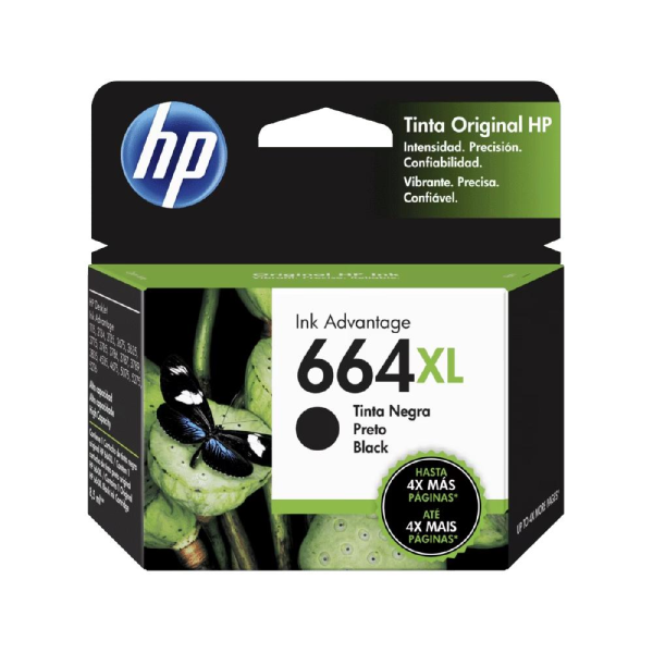 Tinta original HP 664 XL Black - F6V31AL