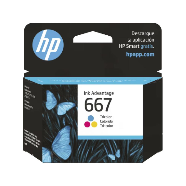 Tinta original HP 667 tricolor - 3YM78AL