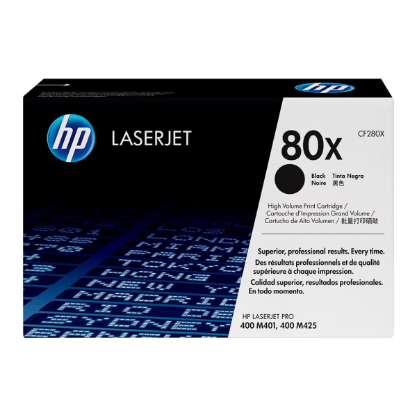 Toner  original HP 80X Negro - CF280X