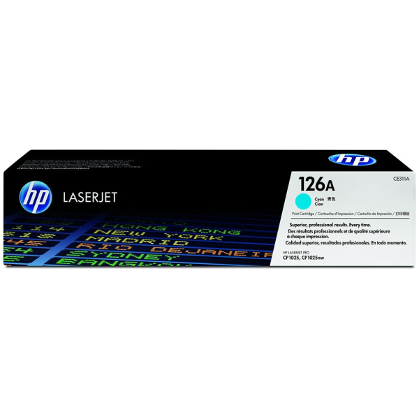 Toner original HP 126A Cyan - CP1025